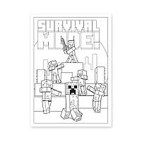 Розмальовка А4 YES Minecraft 12 стор. (742915), фото 2