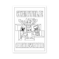 Розмальовка А4 YES Minecraft 12 стор. (742915), фото 3