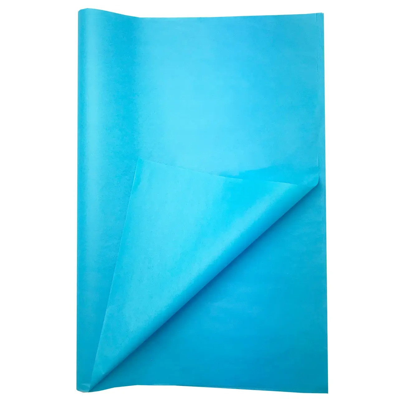 Папіросний папір (тішью) яскраво-блакитна 50х70 см.