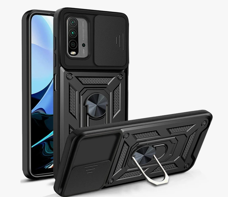 Ударостійкий чохол Camshield Serge Ring for Magnet для Xiaomi Poco M3 / Redmi 9T