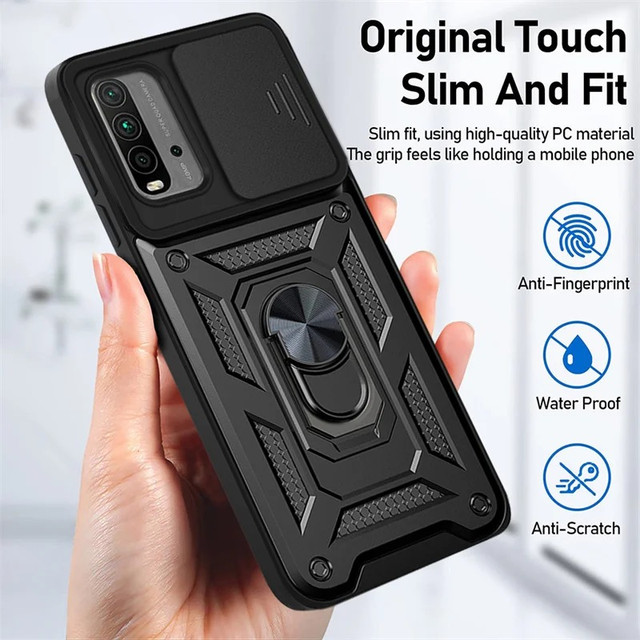 Ударостійкий чохол Camshield Serge Ring for Magnet для Xiaomi Poco M3 / Redmi 9T Ударостійкий чохол Camshield Serge Ring for Magnet для Xiaomi Poco M3 / Redmi 9T