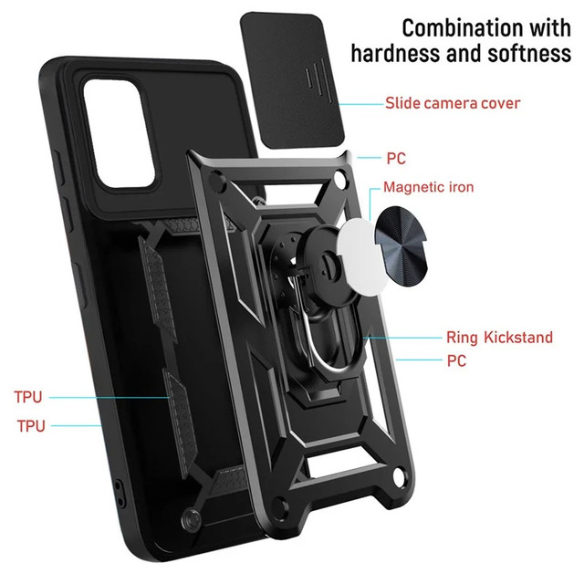 Ударостійкий чохол Camshield Serge Ring for Magnet для Xiaomi Poco M3 / Redmi 9T Ударостійкий чохол Camshield Serge Ring for Magnet для Xiaomi Poco M3 / Redmi 9T