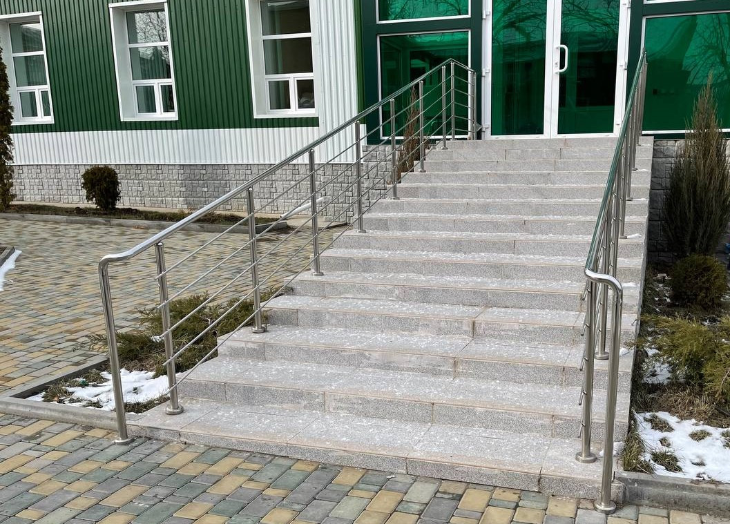 Перила для сходів з нержавіючої сталі, фото 1