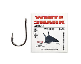 Гачок кований WHITE SHARK Chinu WS-0009 №2 (10 шт) (7.5 мм) (діам.пров. ⌀ 0.7 мм)
