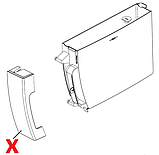 5313268241 Декоративна накладка бункеру води(чорна),ECAM, DeLonghi, фото 2