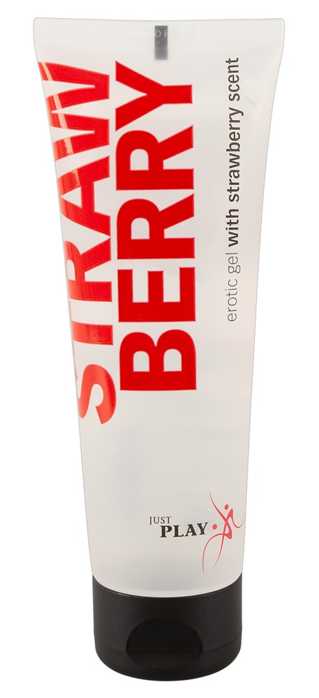 Гель веганський для сексу та масажу з полуничний аромат Strawberry 80 ml