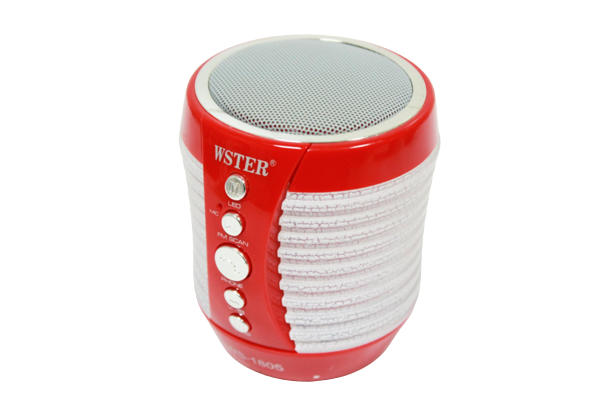 Портативна музична колонка WSTER WS-1805B | Бездротова Bluetooth колонка, фото 1