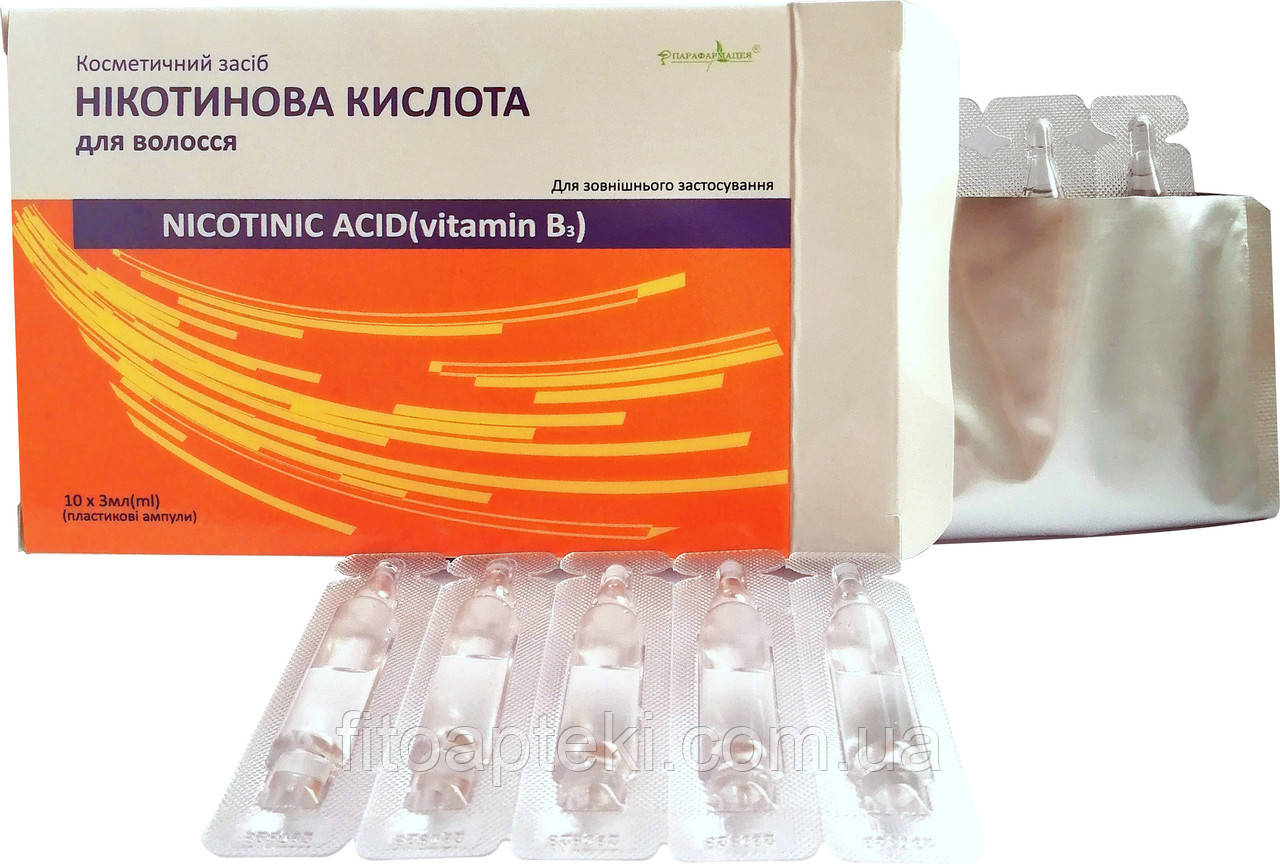 Нікотинова кислота для волосся(Вітамін В3) термін до 02.28