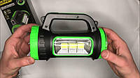 Поисковый фонарь 818C-3W+COB, светодиодный кемпинговый фонарь пластиковый Зеленый