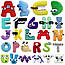М'які плюшеві іграшки Англійські Букви Алфавіт Лор Іграшка М'яка Roblox Alphabet Lore буква 20 см Z, фото 2