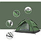 Намет Naturehike Automatic IV (4-місний) 210T polyester NH21ZP008 Forest Green, фото 2