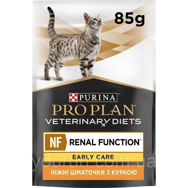 Pro Plan Veterinary Diets NF Renal Function Ear Care-корм кішкам з нирковою недостатністю (поч стадія) 85 гр, фото 1