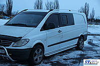 Пороги "Premium" Мерседес Вито 639 (d: 60мм) Mercedes Vito W639 2003 Long