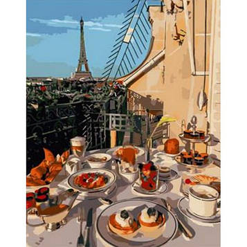 Картина за номерами 40х50 см DIY Сніданок у Парижі (RA5520)