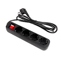Мережевий фільтр СolorWay 4 розетки/2M Black (CW-PSEA42BK)