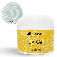 Моделирующий гель 56 г. для наращивания и укрепления ногтей All Season UV Gel Прозрачный 001