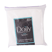 Салфетки в пачке Doily® CROSS INFINITY 20х20 см (100 шт/пач) из спанлейса 45 г/м2 Текстура: гладкая