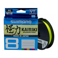 Оригінал! Шнур Shimano Kairiki 8 PE Yellow 150m 0.19mm 12.0kg (59WPLA58R34) | T2TV.com.ua