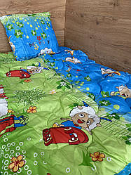 Дитяча ковдра з подушкою антиалергенне/дитячий комплект у ліжечко