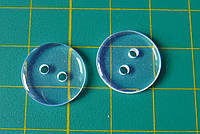 Пуговица пластиковая, круглая, 15 мм