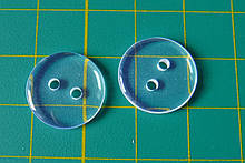 Гудзик пластиковий, круглий, 15 мм