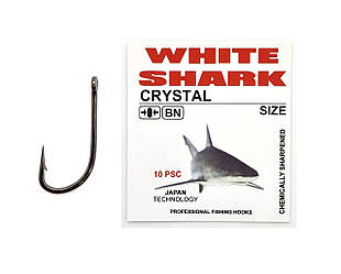 Гачок кований WHITE SHARK CRYSTAL №7 (10 шт) (7 мм) (диам.пров. ⌀ 0.7 мм)