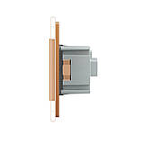 Розетка із заземленням Livolo золото скло (VL-C7C1EU-13), фото 4