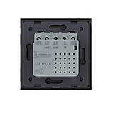 Сенсорний вимикач Sense 1 сенсор Livolo чорний (722000112), фото 5