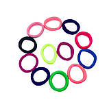 Набір із 6 різнокольорових безшовних резинок для волосся з мікрофібри 5,5 см, фото 6