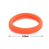 Набір із 6 різнокольорових безшовних резинок для волосся з мікрофібри 5,5 см, фото 5