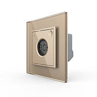 Розумний датчик звуку та світла ZigBee Livolo золото (VL-C7-FCJZ-2AP-13)