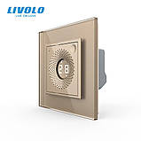 Розумний датчик температури та вологості ZigBee термометр гігрометр Livolo золото (VL-FCEZ-2AP-13), фото 2