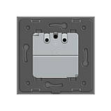 Розумна розетка ZigBee із заземленням Livolo сірий (704000815), фото 6
