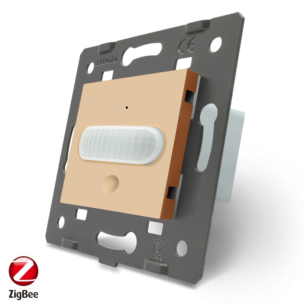 Розумний механізм датчик руху Livolo золотий ZigBee (VL-FCUZ-2AP)