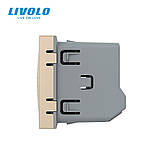 Розумний механізм дверний дзвінок сирена ZigBee Livolo золото (VL-FCBZ-2AP), фото 2