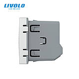 Розумний механізм дверний дзвінок сирена ZigBee Livolo сірий (VL-FCBZ-2IP), фото 2