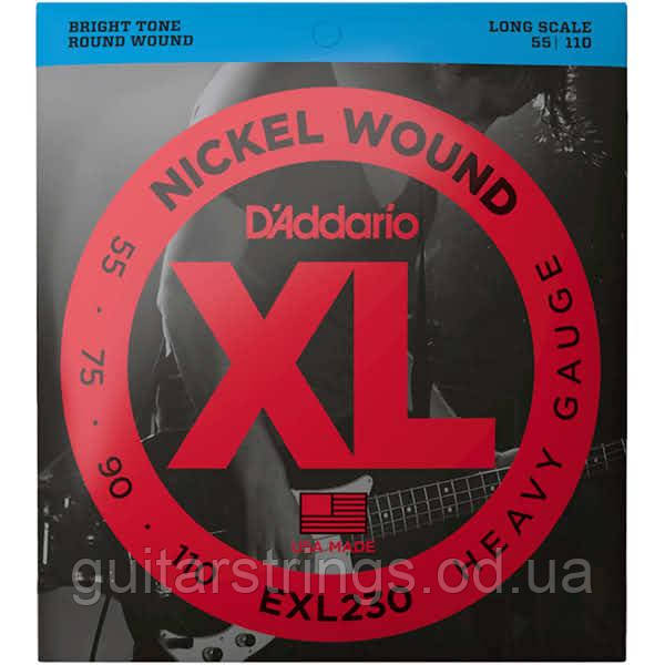 Струни D'Addario EXL230 Nickel Wound Heavy 55-110