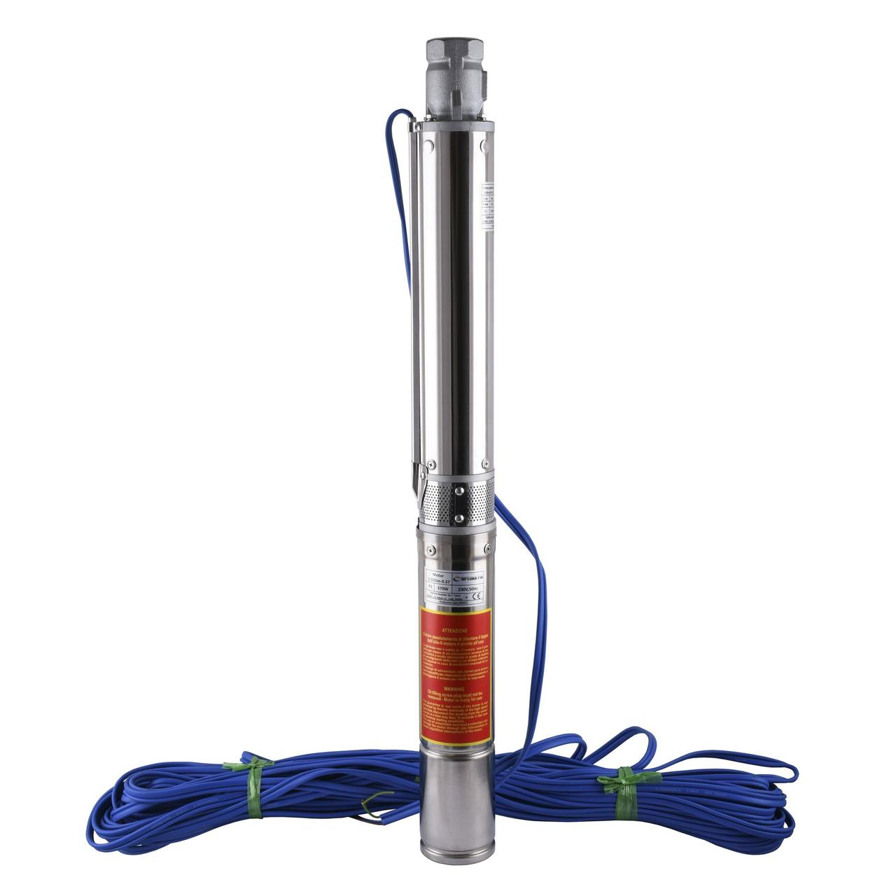 Насос свердловинний із підвищеною вуст-тью до піску OPTIMA PM 3,5SDm3/9 0,37 кВт 55 м + 35 м кабель
