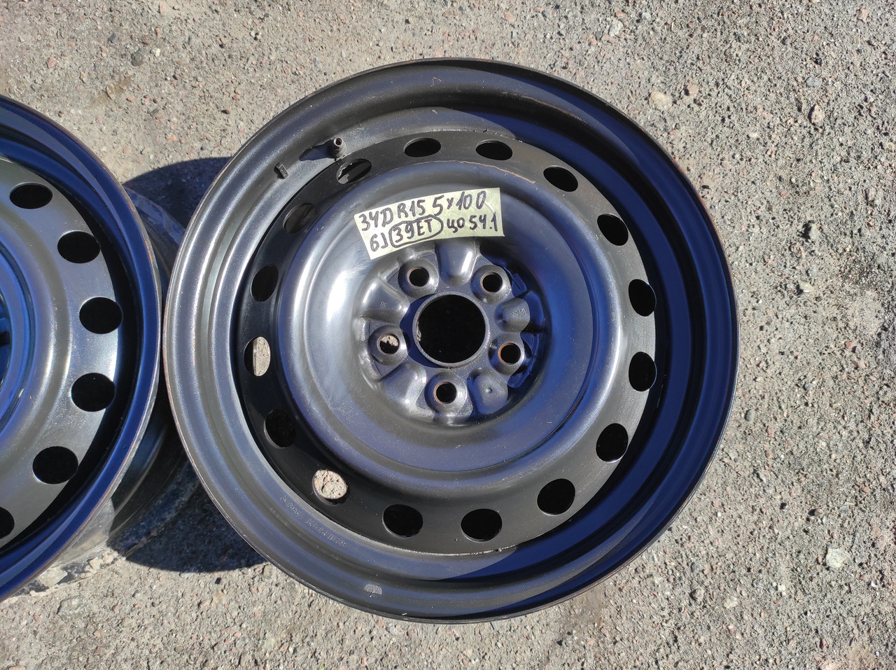 Диски Металлические 5/100 r15 6j et39 Toyota (ID#1834919831), цена: 550 ...