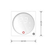 Механізм Терморегулятор із вбудованим датчиком температури Livolo білий (VL-01TM-11), фото 5