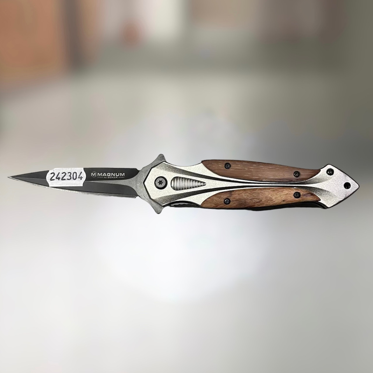 Ніж Boker Magnum Starfighter XL (06RY069), чорний колір, сталь 440А, складаний ніж для військових*