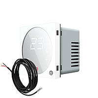 Терморегулятор (термостат) сенсорний програмований для електричної теплої підлоги LIVOLO, білий, модуль без рамки (VL-FCQ1-2WP)