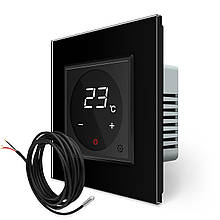 Терморегулятор із виносом температури для теплих підлог Livolo чорний (VL-C701TM2-12)