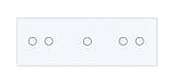 Розумний сенсорний ZigBee вимикач 5 сенсорів (2-1-2) Livolo білий скло (VL-C702Z/C701Z/C702Z-11), фото 3