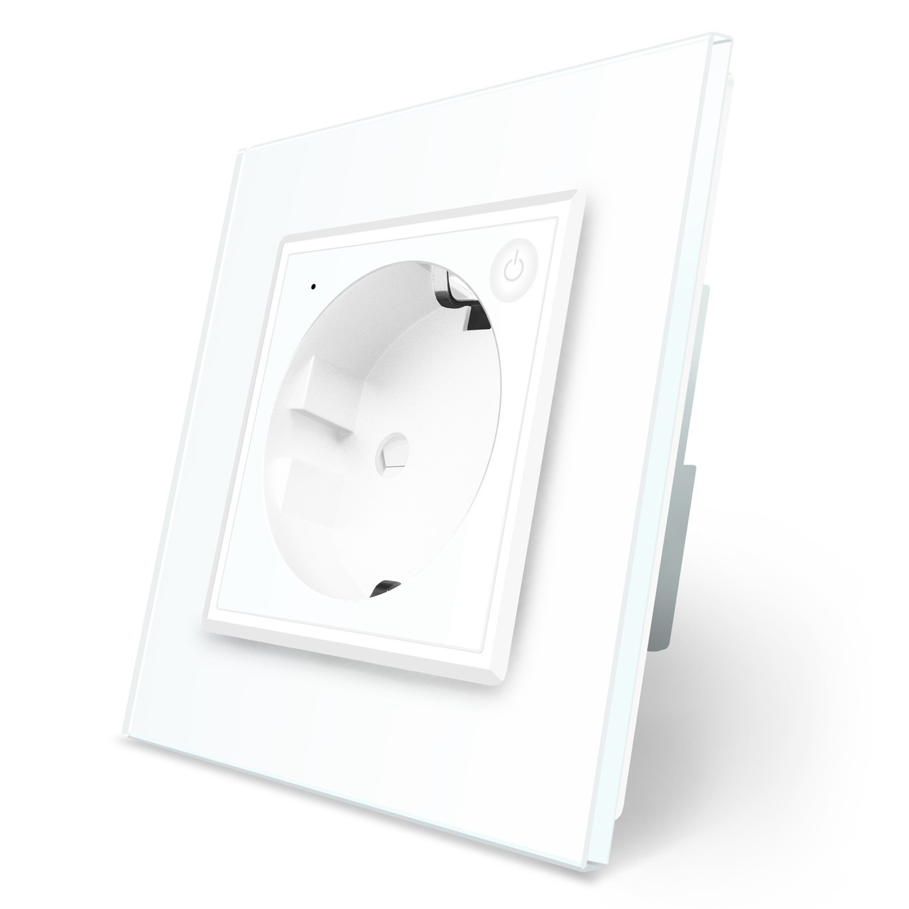 Розумна розетка ZigBee із заземленням Livolo білий (704000811)