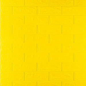 Самоклеючі 3Д панелі для стін, м'які 3D панелі самоклейки 700х770х3 мм, Жовта цегла