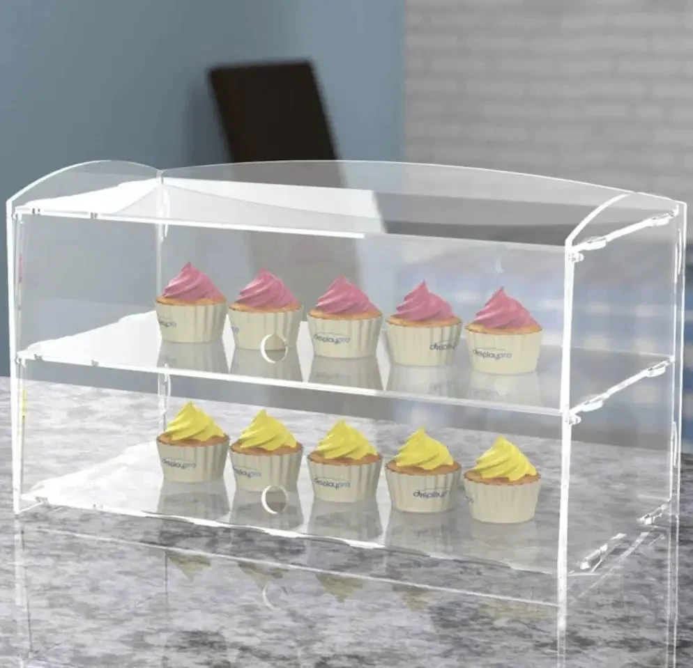 Купить Витрина для десертов на 2 полки с дверцами 500х300х250 мм ACRY ...