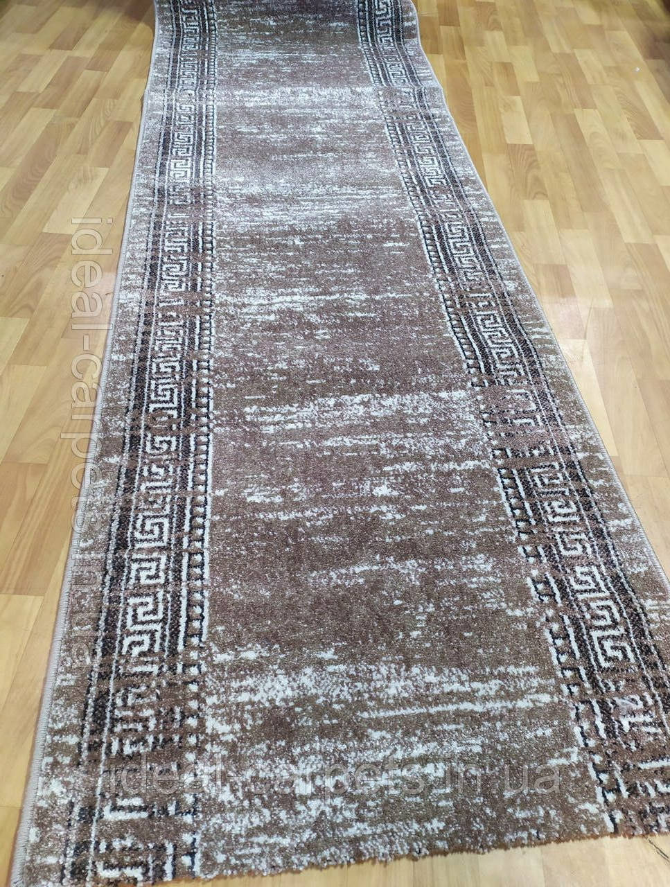 Доріжка на відріз 0028 Версаче Бежевий Короткий ворс 0.8м, 1м, 1.2м, 1.5м, 1.8м, 2м