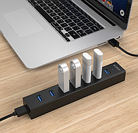 USB хаб Orico H7013-U3 USB 3.0 7 портів з блоком живлення hub концентратор, фото 9