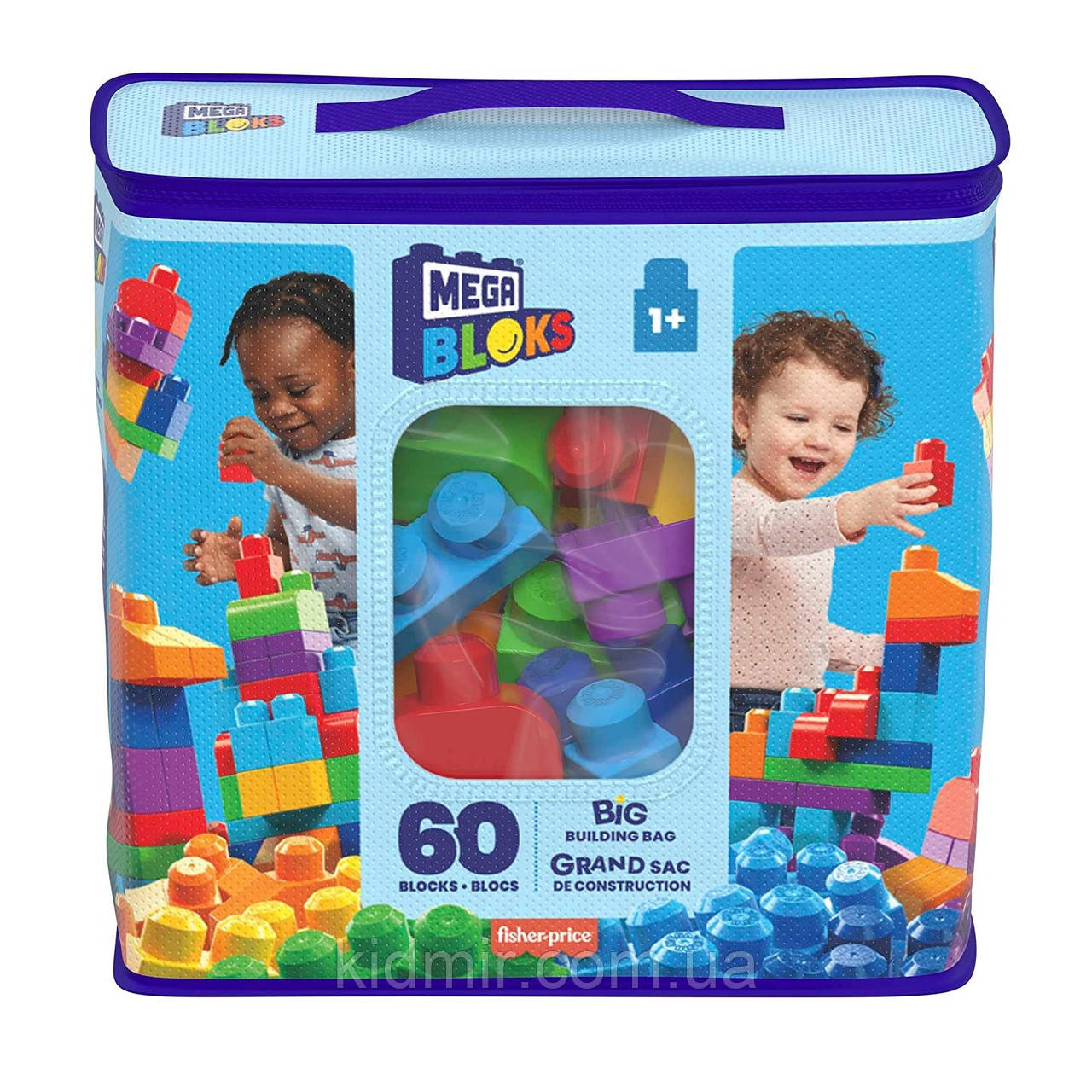 Конструктор Mega Bloks First Builders 60 деталей Блакитний DCH55